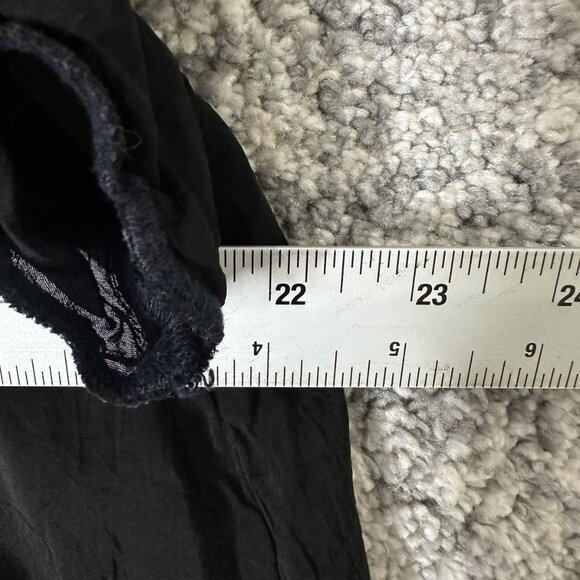 Johnny Was Tunic Shirt Womens XL Black Embroidered Boho Floral Peasant Top - Picture 5 of 6